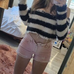 FREE PEOPLE Pinkish Jean Shorts